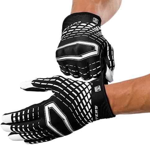 Cutters Football Wide Receiver Gloves. Rev 5.0 Ultra Grip No Slip. Youth (1 Pair) - Image 2