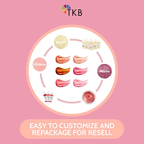 TKB Lip Gloss Base (Flexagel M) | Ready-to-Wear| Moisturizing, High Shine, Crystal Clear, Vegan and Cruelty free| Made in USA. (15 Ounce (Pack of 1)) - Image 6