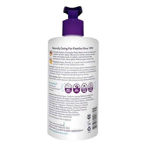Fairy Tales Daily Cleanse Kids Body Wash, Everyday Body Wash for Kids and Toddler- Soap for Bath or Shower, No Harsh Chemicals or Toxins - 16oz (2 pack) (2) - Image 2