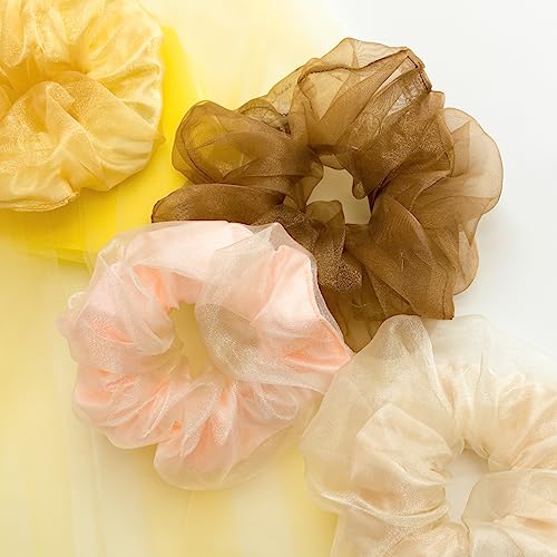 Light Up Scrunchies, Valentine's Day Double-layer LED Scrunchy Hair Ties Glow in the Dark Party Supplies Glow Sticks Party Favor Rave Accessories for Women Girls Neon Party, Fun Hair Accessories - Image 3