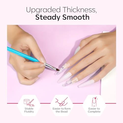 modelones Acrylic Nail Kit - Clear/White/Pink Acrylic Powder and Liquid Set with Acrylic Nail Brush, Nail Dehydrator and Primer, Starter Kit for Acrylic Nail Extension Beginners for Women Gifts - Image 8