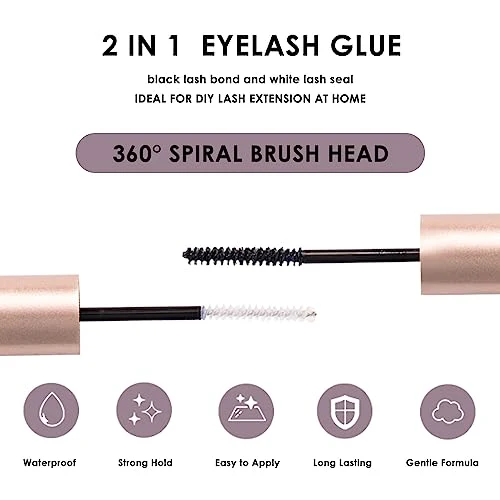 Individual Lashes 120 Cluster Lashes DIY Eyelash Extension Thin Band Wide Stem Lash Clusters with Applicator and Lash Bond and Seal Lash Extension Kit Mix 10-16mm Length C/D Curl - OP06 - Image 8