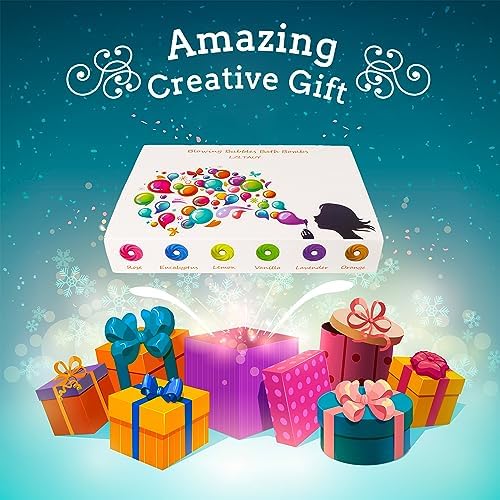 Bath Bombs Blow Bubbles, shea Butter Dry Skin,Moisturize,Bath Gift Set for Women,Organic Bath Ball for Boys and Girls,6pcs Lemon - Image 6