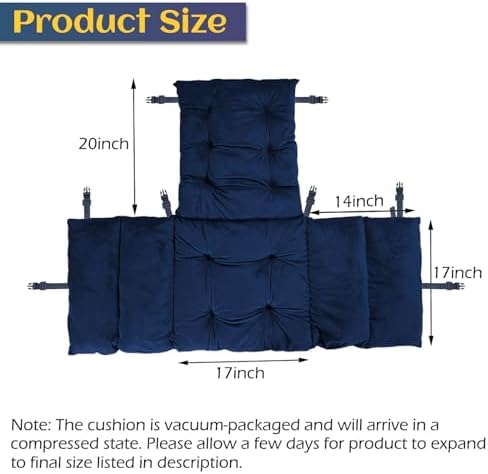 Big Hippo Wheelchair Seat Cushions, Comfortable Wheelchair Cushions for Pressure Relief, Soft Wheelchair Seat Cushions Pain Relief -17 ×17 Inches - Prussian Blue - Image 2