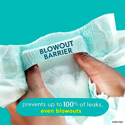 Pampers Swaddlers Disposable Baby Diapers Size 3, 168 Count with Sensitive Water Based Baby Wipes 12 Flip-Top Packs (1008 Wipes Total) - Image 3