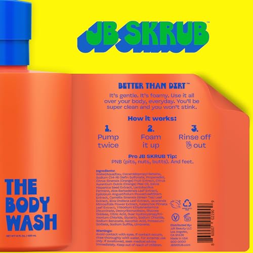 The Body Wash for Kids, Tween & Teen Boys with Foaming Action & Natural Citrus Scent - No Harsh Ingredients Boys Body Wash - Conquer Adolescent Funk with Confidence - 14 Oz. - Image 2