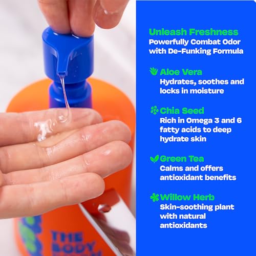 The Body Wash for Kids, Tween & Teen Boys with Foaming Action & Natural Citrus Scent - No Harsh Ingredients Boys Body Wash - Conquer Adolescent Funk with Confidence - 14 Oz. - Image 3