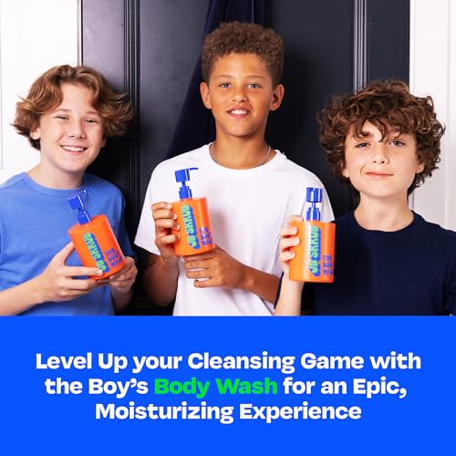 The Body Wash for Kids, Tween & Teen Boys with Foaming Action & Natural Citrus Scent - No Harsh Ingredients Boys Body Wash - Conquer Adolescent Funk with Confidence - 14 Oz. - Image 8