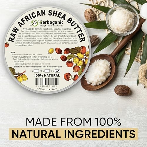 Pure African Shea Butter Raw Organic, White Ivory 100% Natural Unrefined | For Body & Hair Scalp Non GMO - 32 oz - Image 3