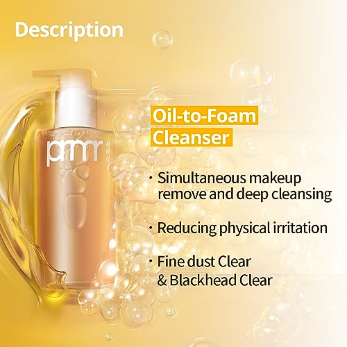 PRIMERA (PRMR OilToFoam Cleanser Korean Deep Cleansing Oil, Daily Makeup Remover, Blackheads, Dust and Dirt Removal, Pore Cleaning, Hyaluronic acid, Valentines day Gifts for Her (200ml, 6.76 fl. oz) - Image 3