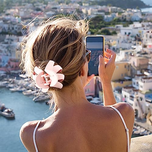 2.8 Medium Matte Hair Claw Clips for Thin Hair, 90' Strong Hold Non-slip Neutral Octopus Jumbo Hair Accessories for Women and Girls (Shiny) - Image 6