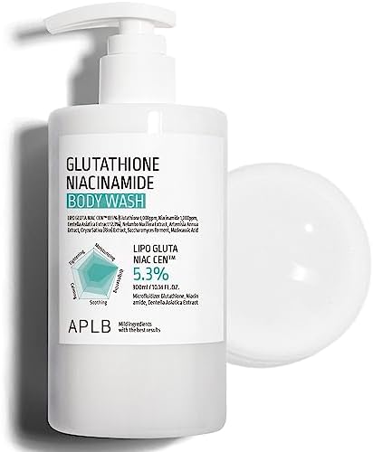 APLB Glutathione Niacinamide Body Wash | LIPO GLUTA NIAC CEN™ 5.3% 10.14 FL.OZ/Korean Skincare, Gentle Ingredients for The Safety of Your Skin, Long Lasting deep Moisture for Soft Skin