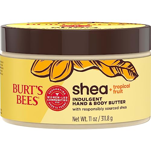 Burt's Bees Valentines Day Gifts, Shea + Tropical Fruit Indulgent Hand and Body Butter, Non-Greasy, Antioxidant Rich for Glowing Skin, Non-Irritating, Natural Origin Skin Care, 11 oz. - Image 15