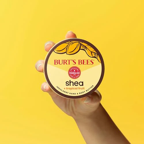 Burt's Bees Valentines Day Gifts, Shea + Tropical Fruit Indulgent Hand and Body Butter, Non-Greasy, Antioxidant Rich for Glowing Skin, Non-Irritating, Natural Origin Skin Care, 11 oz. - Image 8