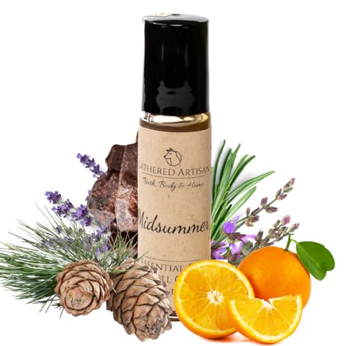 Phthalate Free | Midsummer | Natural Essential Oil Perfume | Phthalate Free, Alcohol-Free Plant Based Oil Perfume and Cologne, Nourishing, and Uniquely Handcrafted (Midsummer, Roll On) - Image 2