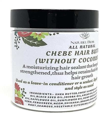 Chebepowder Hair Growth Butter(No Coconut Oil)/Chebepowder with Aloe vera/Amla Powder/Jamaican Black Castor Oil/Fenugreek (Unscented, 4 oz) - Image 2