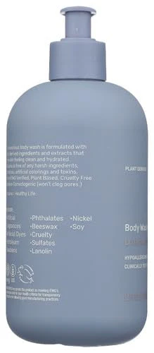 Body Wash, EWG Verified, Plant Derived, Hypoallergenic, Paraben-Free, Sulfate-Free, Petroleum-Free, Cruelty-Free, Lavender/Citrus Scent, 16oz - Image 6