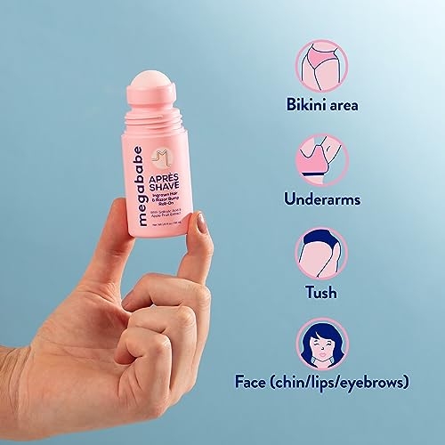 Megababe Après Shave | Post-Shave & Waxing | Ingrown Hair & Razor Bump Roll-On Treatment for Women | Bikini, Armpits & Legs | 3.0 fl oz - Image 4