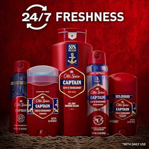 Old Spice Red Collection Body Wash for Men, Captain Scent, 24 fl oz (Pack of 4) - Image 7