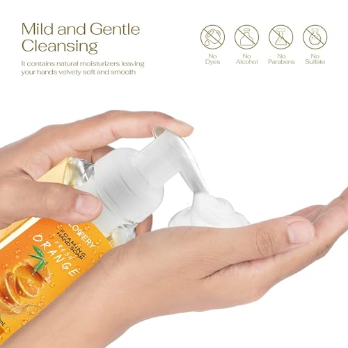 Foaming Hand Soap Pack of 10 - Moisturizing Hand Soap with Aloe Vera and Essential Oils - Alcohol-Free-Hand Wash in Citrus Blend, Lemon, Orange, Lime, Grapefruit Bath Soap Set - Image 3