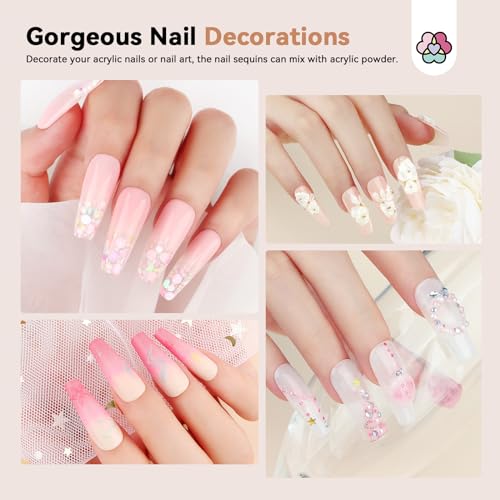 SAVILAND Acrylic Nail Kit with Essential Oils: 6 Colors Acrylic Powder and Acrylic Liquid with Practice Mat Acrylic Nail Set for beginners with Everything for Starter DIY Home Nails Art - Image 7