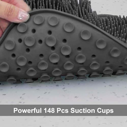 BESKAR Shower Foot Scrubber Mat with Non-Slip Suction Cups, Foot Spa Brush for Cleaning & Exfoliating Your Feet No Bend, Foot Points Reflexology Mat for Relax Your Feet - Image 5