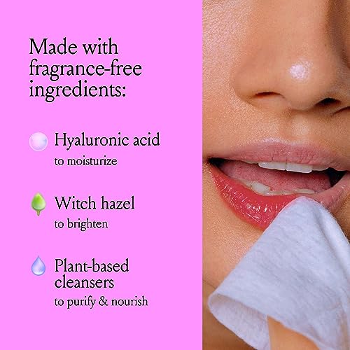 Billie - Wonder Wipes - Makeup-Removing Face Wipes - With Hyaluronic Acid and Witch Hazel - 25 count, Packaging may vary - Image 4