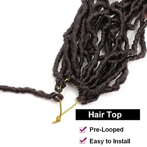 30 Inch Soft Locs Crochet Hair Pre Looped 7 Packs Wavy Faux Locs Crochet Braids for Natural Butterfly Locs Crochet Hair for Black Women (30 inch(pack of 7), 4#) - Image 4