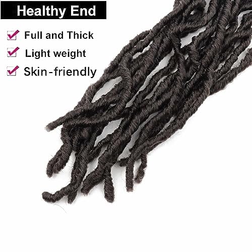 30 Inch Soft Locs Crochet Hair Pre Looped 7 Packs Wavy Faux Locs Crochet Braids for Natural Butterfly Locs Crochet Hair for Black Women (30 inch(pack of 7), 4#) - Image 6