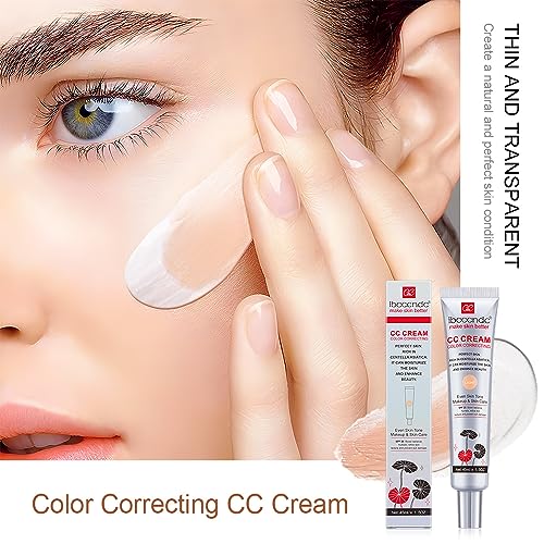 Color Correcting CC Cream with SPF 25, Coverage Lightweight Foundation, Hydrating Serum, Even Skin Tone Makeup and Skin Care, Boost Radiance, Refine Skin Texture, Avoid Sun Damage (LightLight, 1PCS) - Image 2