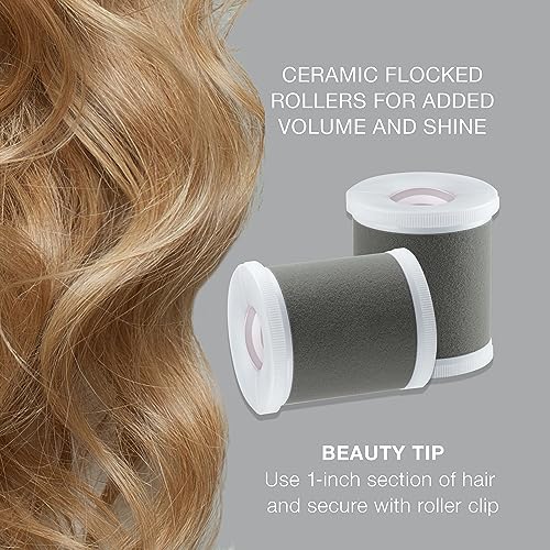 Conair Hot Rollers Hair Curlers for Long, Medium and All Hair | Heated Rollers with Hair Roller Clips Included | 2-inch Rollers | Amazon Exclusive - Image 5