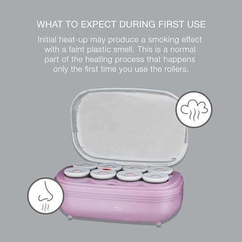 Conair Hot Rollers Hair Curlers for Long, Medium and All Hair | Heated Rollers with Hair Roller Clips Included | 2-inch Rollers | Amazon Exclusive - Image 6