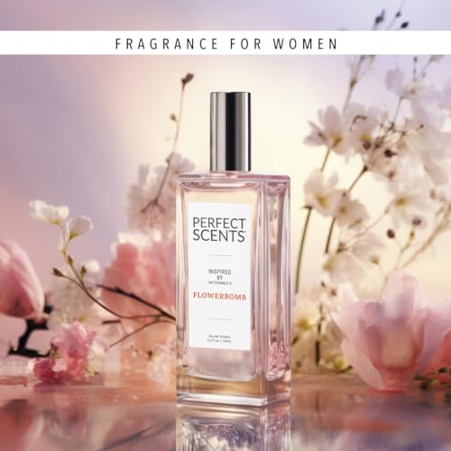 Perfect Scents Fragrances | Inspired by V&R’s Flowerbomb | Women’s Eau de ToileƩe | Vegan, Paraben, Phthalate Free | Never Tested on Animals | 3.4 Fl Oz - Image 2
