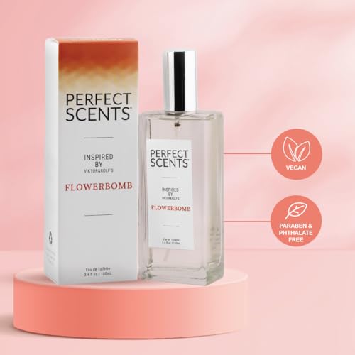 Perfect Scents Fragrances | Inspired by V&R’s Flowerbomb | Women’s Eau de ToileƩe | Vegan, Paraben, Phthalate Free | Never Tested on Animals | 3.4 Fl Oz - Image 4