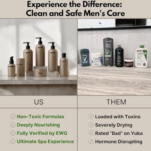 Mens Deodorant - Aluminum Free, 24-Hour+ Odor Protection With Essential Oils, EWG Verified, Premium Sandalwood Scent, Smooth Glide Application-Safe and Effective - Image 9