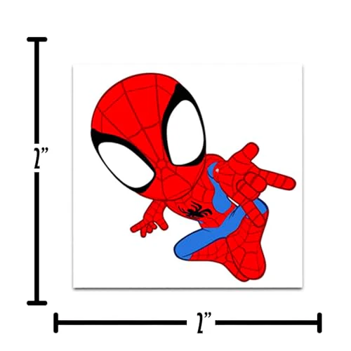 Spidey and His Amazing Friends Tattoos Party Favors Bundle ~ 70+ Perforated Individual 2" x 2" Spidey & Friends Temporary Tattoos for Kids Boys Girls (Spidey Party Supplies MADE IN USA) - Image 2