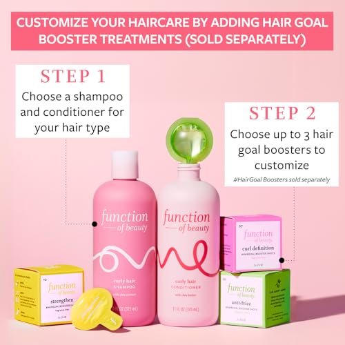Function of Beauty Curly Hair Shampoo & Conditioner, 11 oz Each - With Chia Extract to Define & Shape Curls & Shea Butter to Moisturize, Nourish & Enhance Natural Curls, Sulfate-Free - Image 5