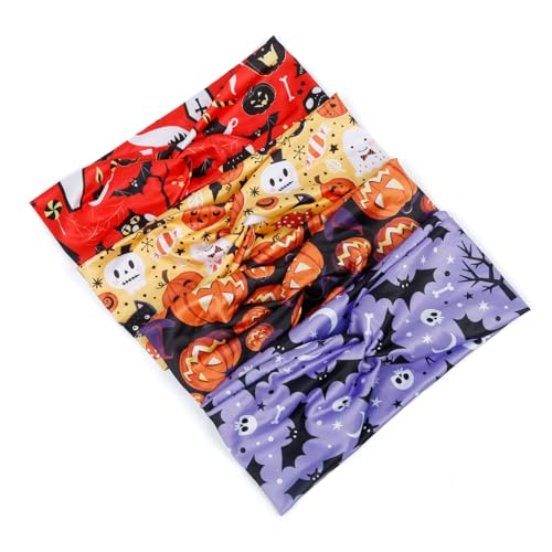 AKTVSHOW Halloween Headbands for Women Knotted Headband Elastic Head Bands Women's Hair Band Non-Slip Turban Printed Stylish Sport Sweat Hair Wrap for Girls Cute Hair Accessories - Image 4