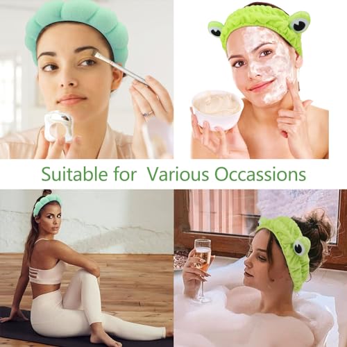 Chanaco Face Wash Headband, Spa Headband, Skincare Headband, Makeup Headband, Wrist Bands for Washing Face, Funny Gifts for Women, Cute Hair Accessories for Girls - Image 4
