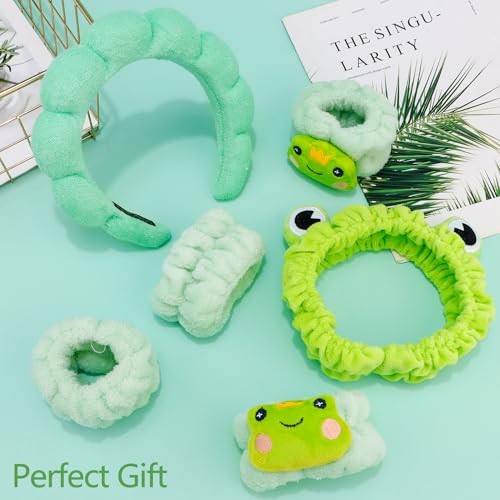 Chanaco Face Wash Headband, Spa Headband, Skincare Headband, Makeup Headband, Wrist Bands for Washing Face, Funny Gifts for Women, Cute Hair Accessories for Girls - Image 5