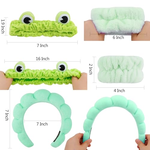 Chanaco Face Wash Headband, Spa Headband, Skincare Headband, Makeup Headband, Wrist Bands for Washing Face, Funny Gifts for Women, Cute Hair Accessories for Girls - Image 6