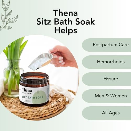 Thena Organic Sitz Bath Soak 2 Pack | Postpartum Essentials 100% Natural & Gentle with Pure Epsom & Dead Sea Salts Witch Hazel Lavender Essential Oil - Image 4