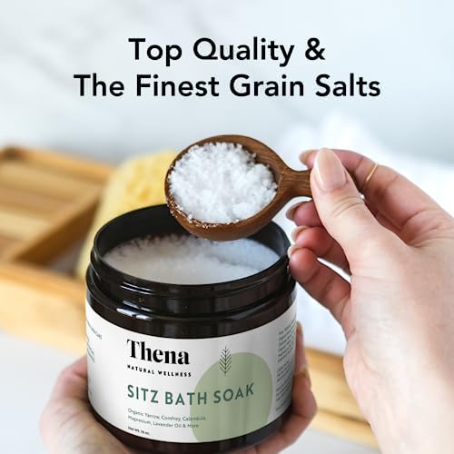 Thena Organic Sitz Bath Soak 2 Pack | Postpartum Essentials 100% Natural & Gentle with Pure Epsom & Dead Sea Salts Witch Hazel Lavender Essential Oil - Image 6