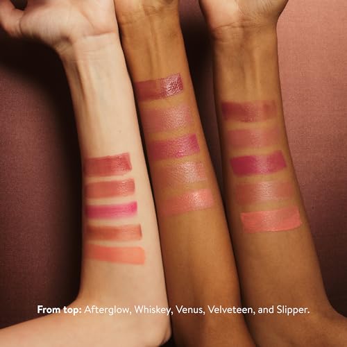 goop Beauty Cream Blush | Sheer Pop of Color for Lips & Cheeks | Vitamin C, Vitamin E, & Safflower Oil | Natural Makeup for Glowing Skin | Paraben & Silicone Free | 0.5 oz | Velveteen - Sheer Mauve - Image 6