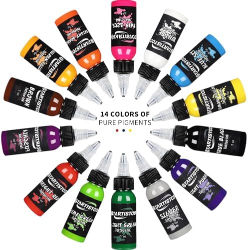 Ink Professional 1OZ (14 Colors 30ml) Vegan-Friendly Pigment Ink Supplies Ink... - Image 5