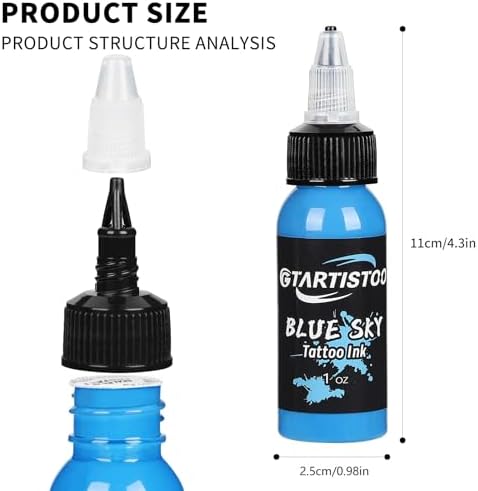Ink Professional 1OZ (14 Colors 30ml) Vegan-Friendly Pigment Ink Supplies Ink... - Image 8