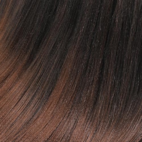 Braiding Hair Pre Stretched 20 Inch 8 Packs Brown Ombre Braiding Hair For Women Knotless Box Braids Hair Extension Yaki Texture Hot Water Setting Variety Styles Braiding Hair(20" T1B/30#) - Image 7