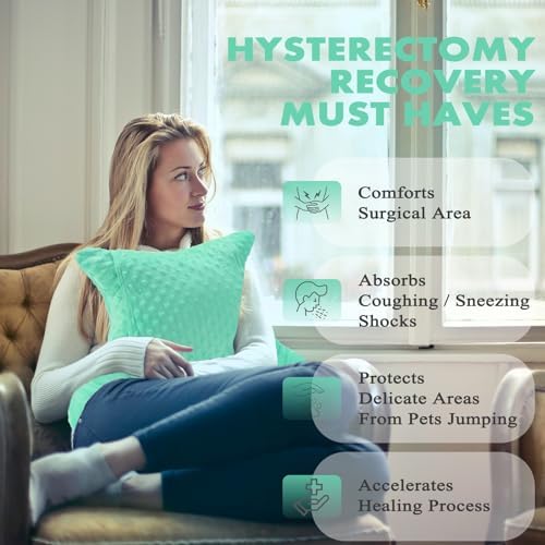 Hysterectomy Pillow with Pocket, Hysterectomy Recovery Abdominal Pillow, Post Surgery Pillow for Abdomen, C-Section Recovery Pillow, Mastectomy, Tummy Tuck, Hernia, Abdominal Surgery Must Haves - Image 3