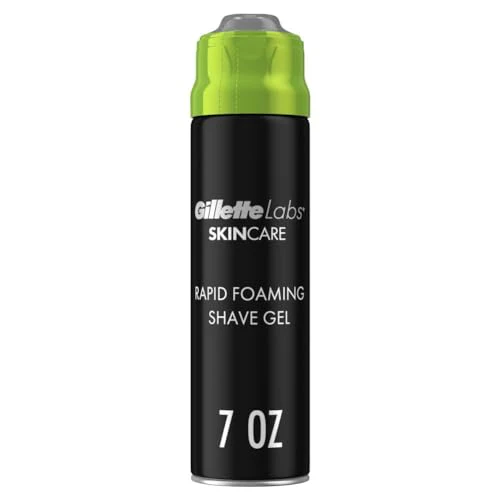 GilletteLabs Rapid Foaming Shave Gel for Men, 7 OZ - Case of 6