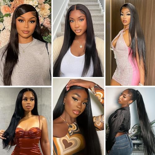 Brazilian Hair Straight Wave 3 Bundles Human Hair 10A Grade Unprocessed Virgin Remy Hair Bundles 24 26 28 Inch Silk Straight Hair Bundles Human Hair Weave Bundles Hair Extensions Double Weft - Image 6